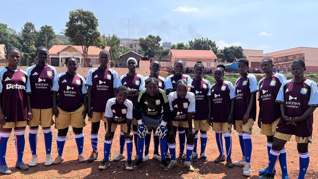 Victorian High School Girls Inspired by Aston Villa Kit Donation Through KitAid UK